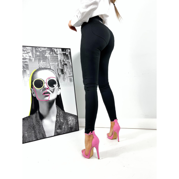 Legginsy PUSH UP/ SERCA / BLACK /  XS - S - M - L - XL